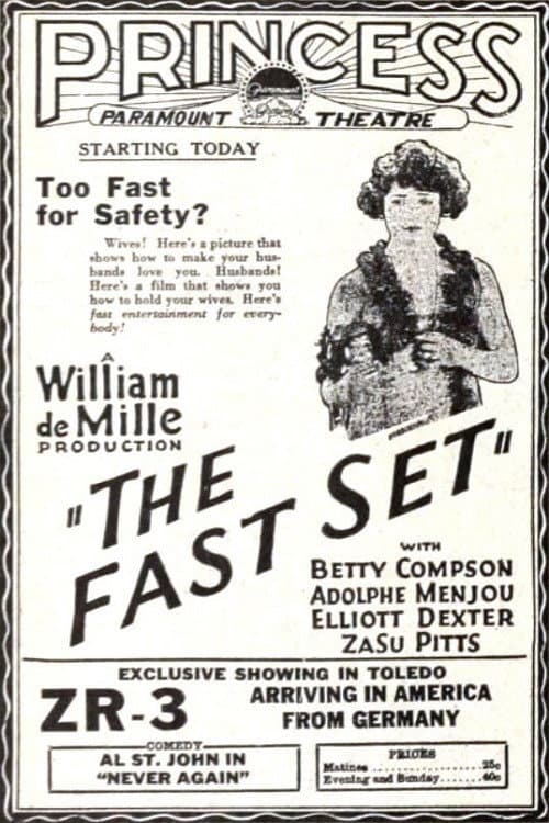 The Fast Set (1924) poster