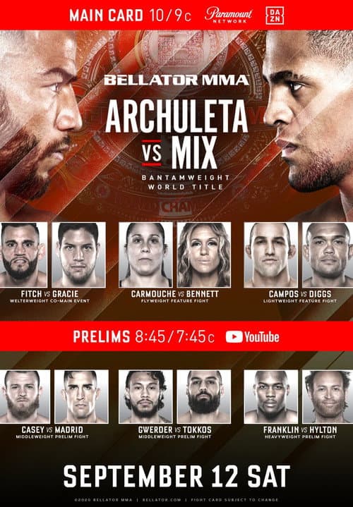Bellator 246: Archuleta vs. Mix (2020) poster