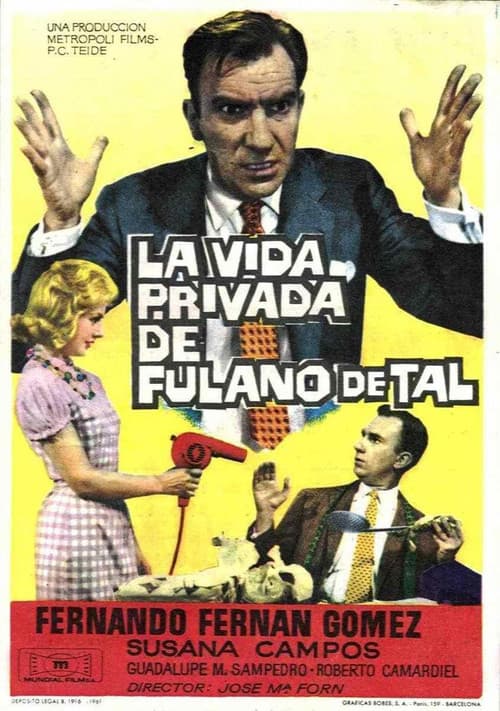 La vida privada de Fulano de Tal (1961) poster