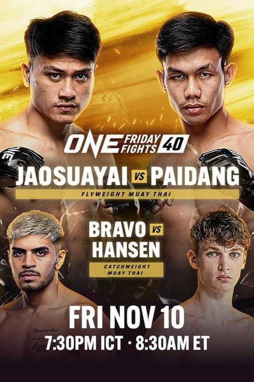 ONE Friday Fights 40: Jaosuayai vs. Paidang (2023) poster