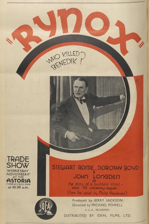 Rynox (1931) poster