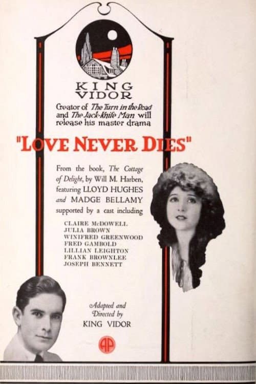 Love Never Dies (1921) poster