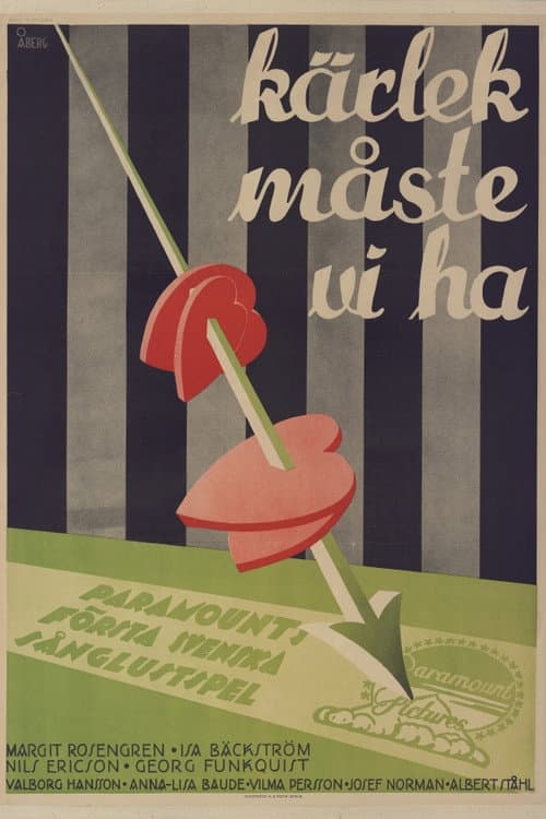 Kärlek måste vi ha (1931) poster