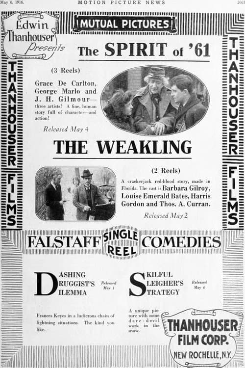 The Weakling (1916) poster
