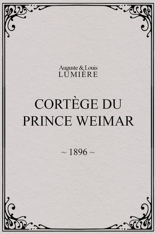 Cortège du prince Weimar (1896) poster