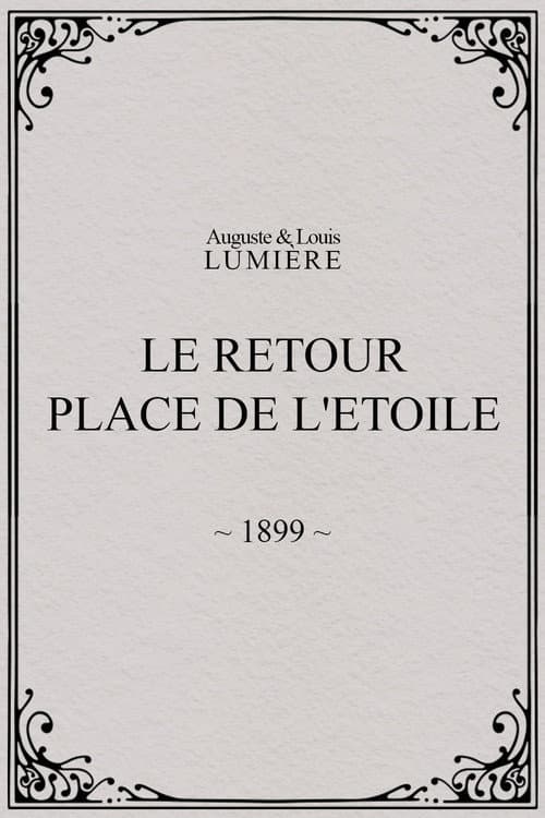 Le retour, Place de l'Etoile (1899) poster