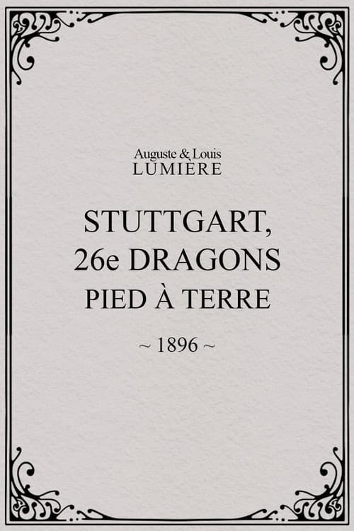 Stuttgart : 26ème dragons. Pied à terre (1896) poster