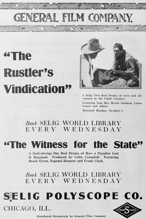 The Rustler's Vindication (1917) poster