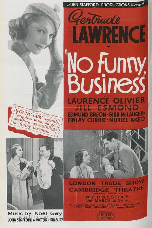 No Funny Business (1933) poster
