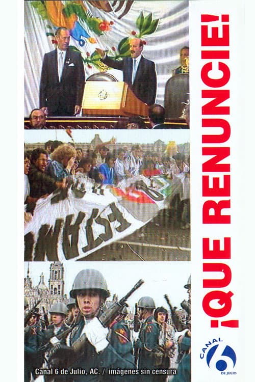 ¡Que renuncie! (1989) poster