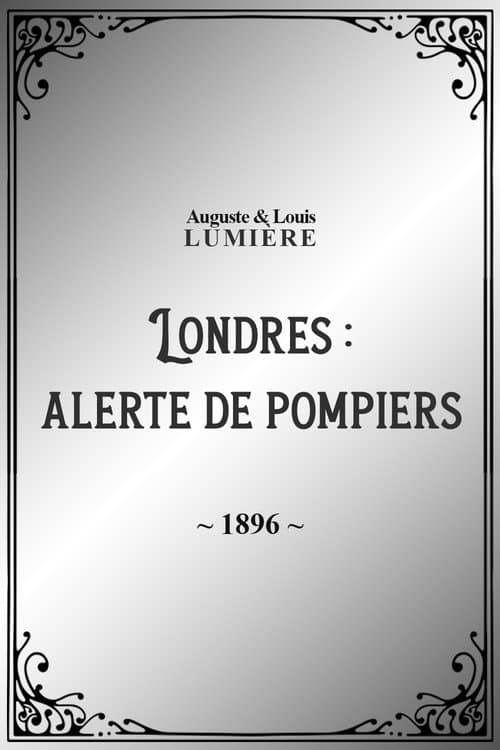 Londres : alerte de pompiers (1896) poster