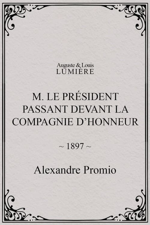 M. le président passant devant la compagnie d’honneur (1897) poster