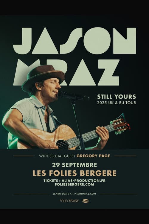 Jason Mraz: Folies Bergère, Paris (2025) poster