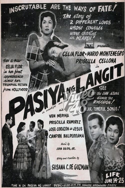Pasiya ng Langit (1954) poster