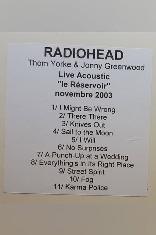 Thom Yorke and Jonny Greenwood | Acoustic at Le Reservoir (2003) poster
