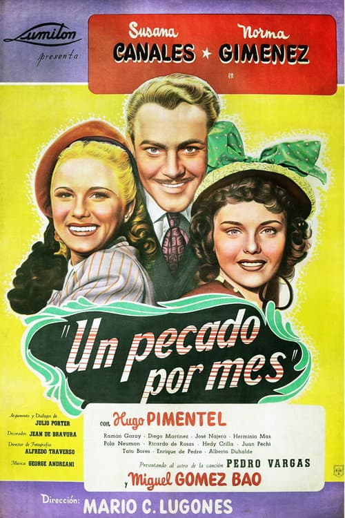 Un pecado por mes (1949) poster