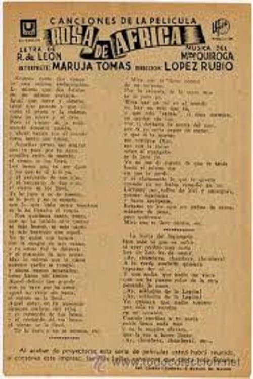 Rosa de África (1941) poster