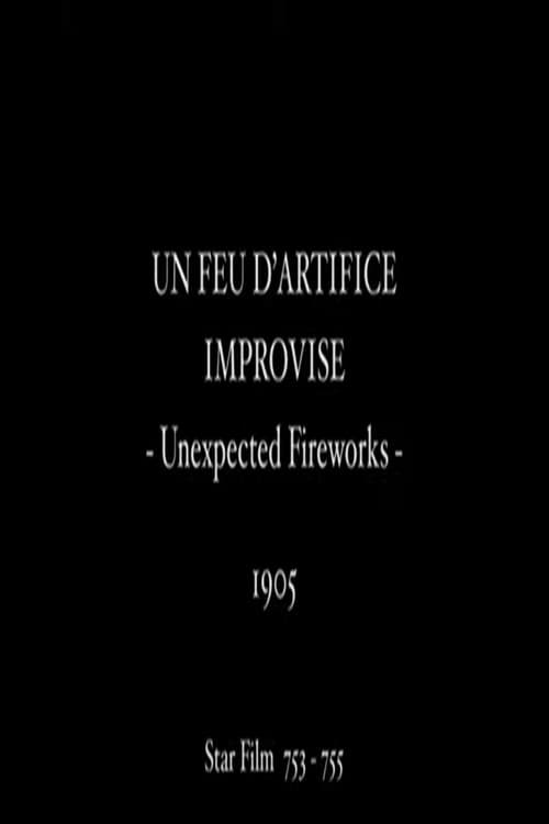 Un feu d'artifice improvisé (1905) poster