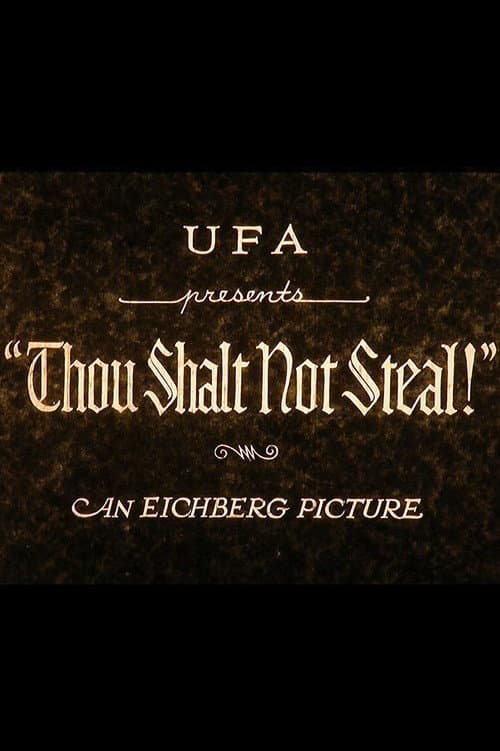 Du sollst nicht stehlen (1928) poster