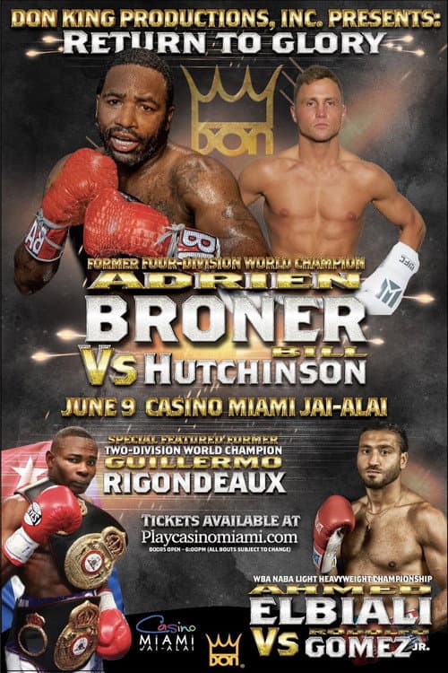 Adrien Broner vs. Bill Hutchinson (2023) poster