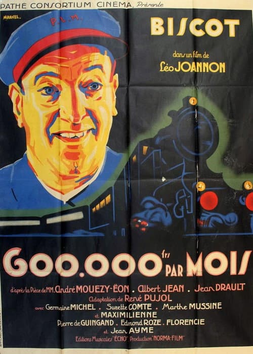 600 000 francs par mois (1933) poster