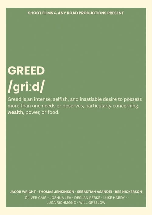 GREED (2026) poster