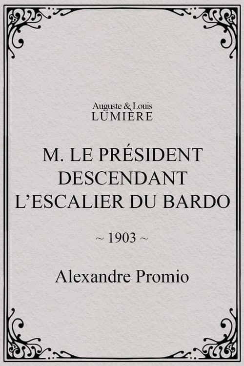 M. le président descendant l’escalier du Bardo (1903) poster