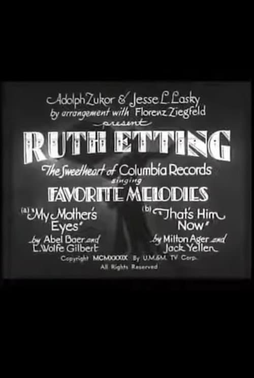 Ruth Etting in Favorite Melodies (1929) poster
