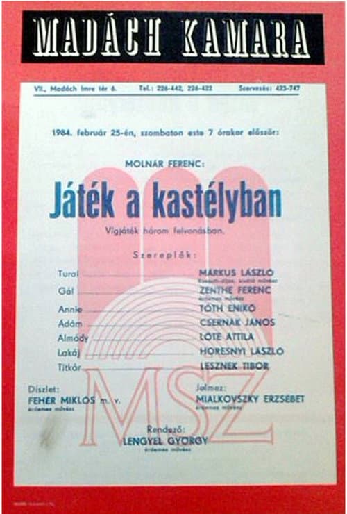 Játék a kastélyban (1984) poster