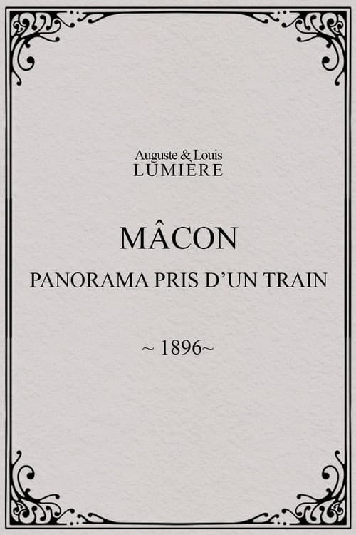 Mâcon : panorama pris d’un train (1896) poster