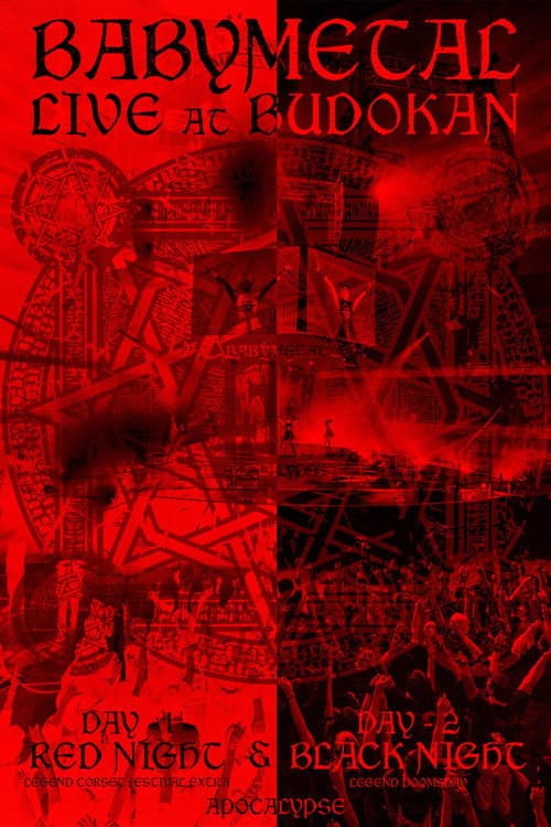BABYMETAL - Live at Budokan ～Red Night ＆ Black Night Apocalypse～ (2015) poster