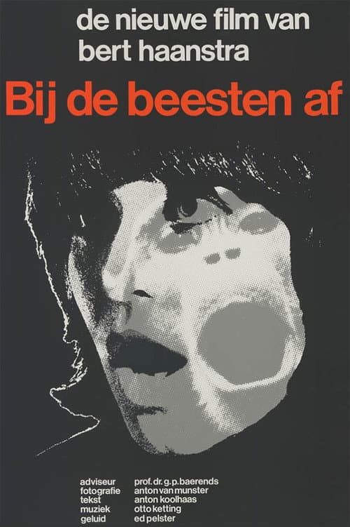 Bij de beesten af (1972) poster