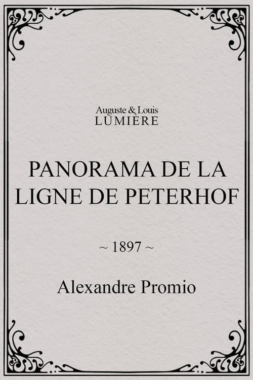 Panorama de la ligne de Peterhof (1897) poster