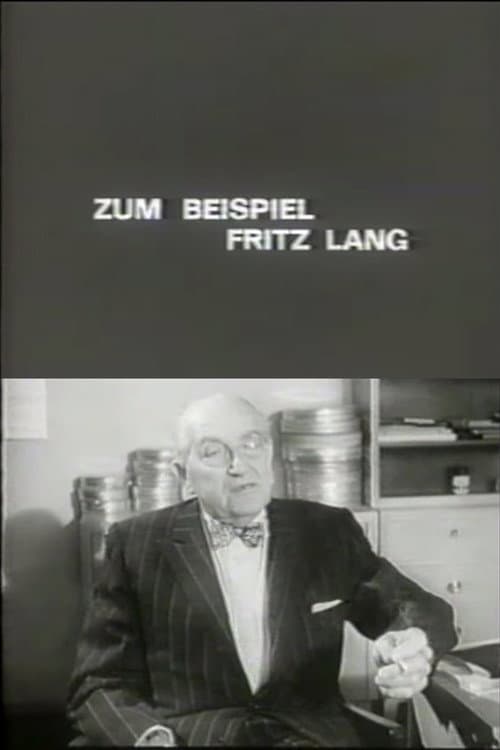 Zum Beispiel: Fritz Lang (1968) poster