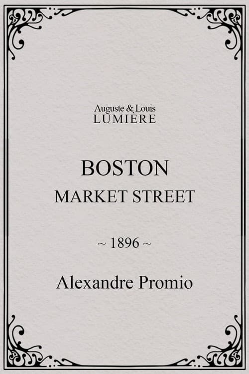 Boston, Market street (1896) poster