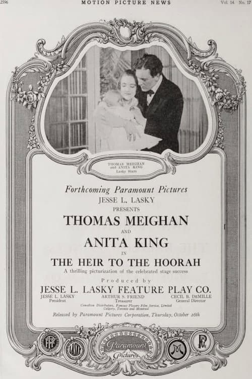 The Heir to the Hoorah (1916) poster