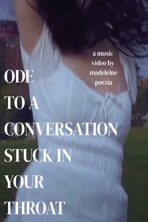 ode to a conversation stuck in your throat (2024) poster