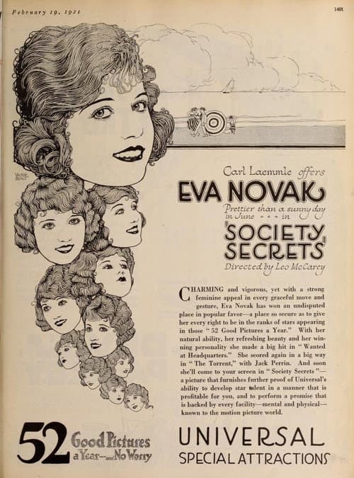 Society Secrets (1921) poster