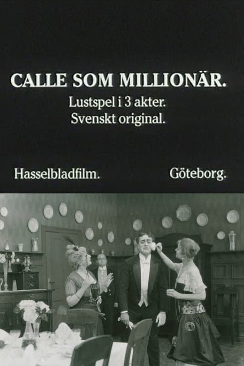 Calle som miljonär (1916) poster