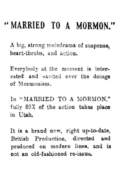 Married to a Mormon (1922) poster