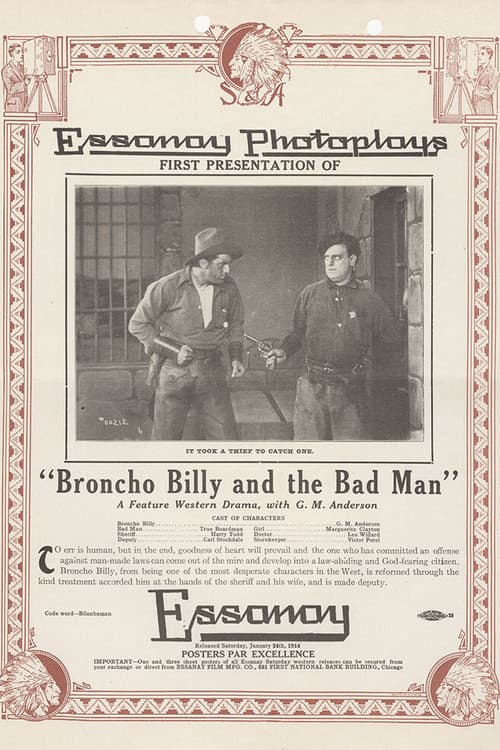 Broncho Billy and the Bad Man (1914) poster