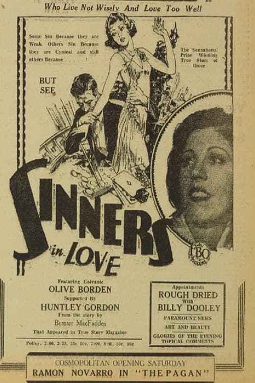 Sinners in Love (1928) poster
