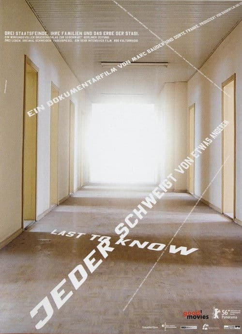 Jeder schweigt von etwas anderem (2006) poster