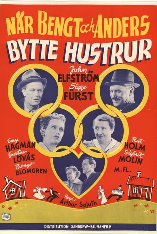 När Bengt och Anders bytte hustrur (1950) poster