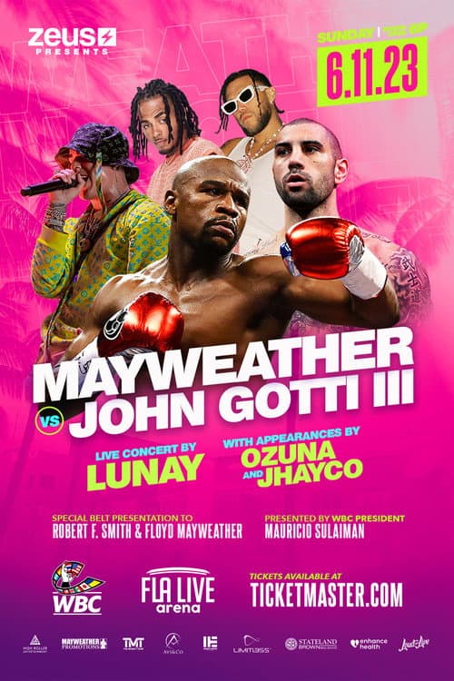 Floyd Mayweather Jr. vs. John Gotti III (2023) poster