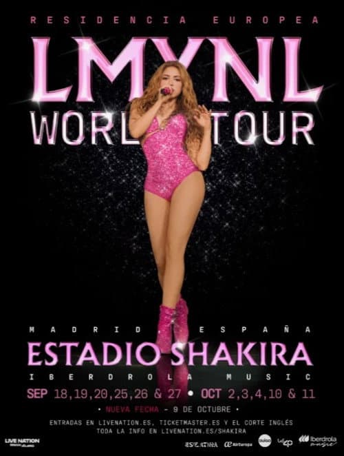 Shakira Live from Madrid (2026) poster