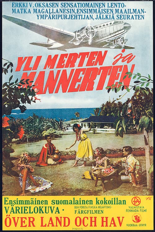 Yli merten ja mannerten (1956) poster