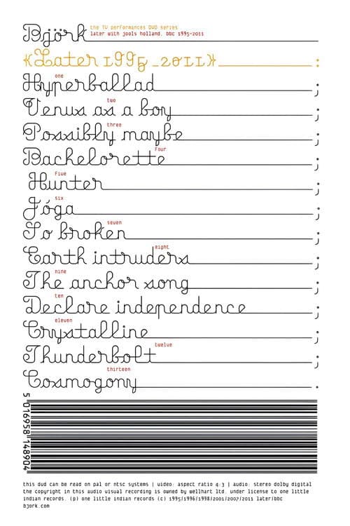 Björk: Later 1995-2011 (2012) poster