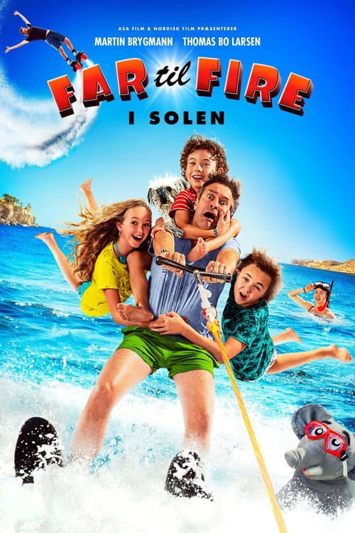 Vader Met Vier Kinderen Op Vakantie (2018) poster