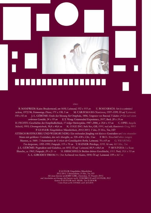 Eingebildete Männlichkeit (2012) poster
